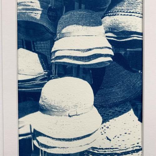 Hats, Avignon (Cyano blue print)